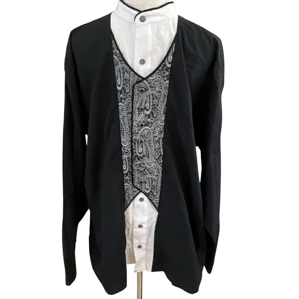 Brooks & Dunn Panhandle Slim Collection Men's L Western Novelty‎ Shirt